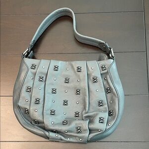 Tous Gray Studded Hobo Bag